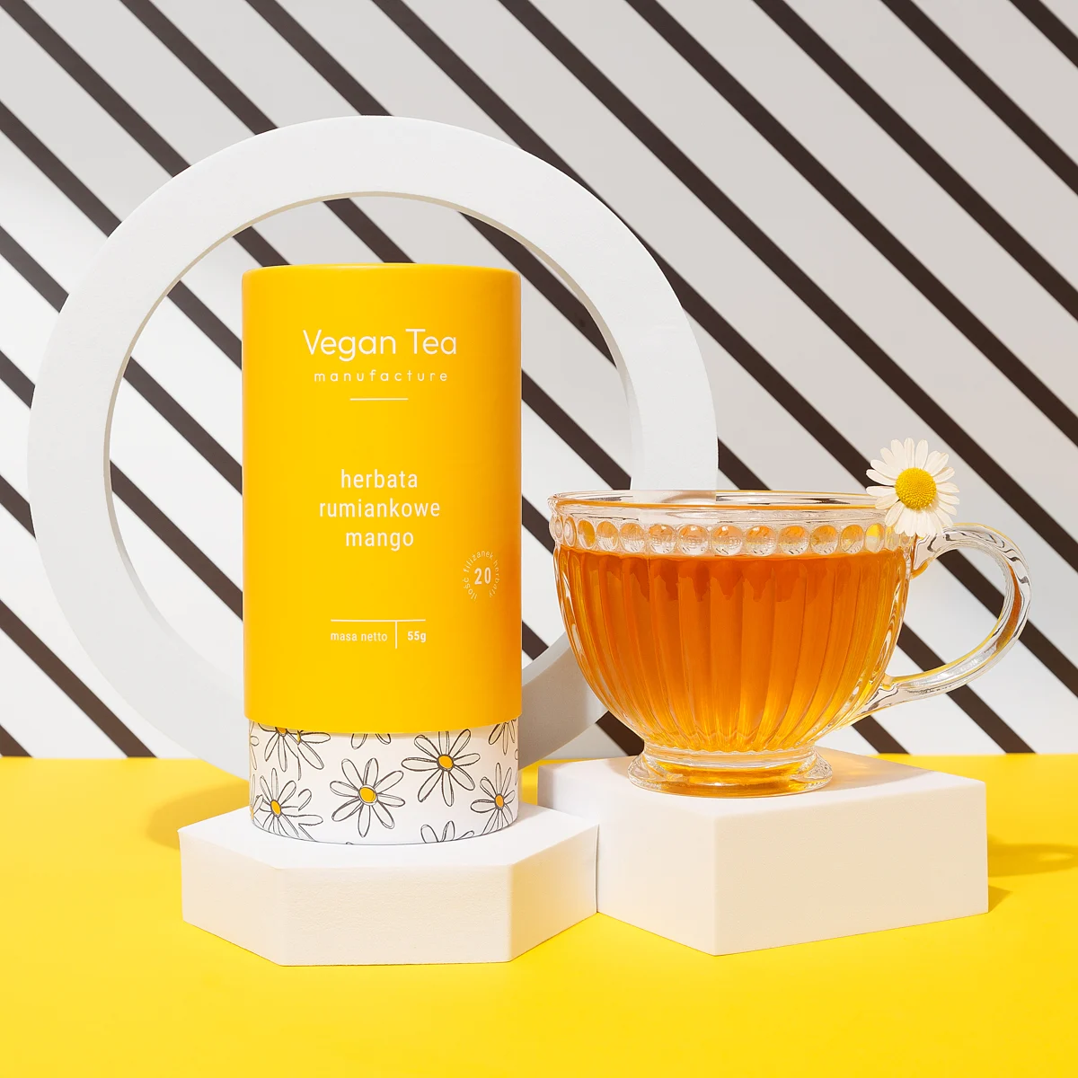 herbata mango rumianek naturalna vegan tea