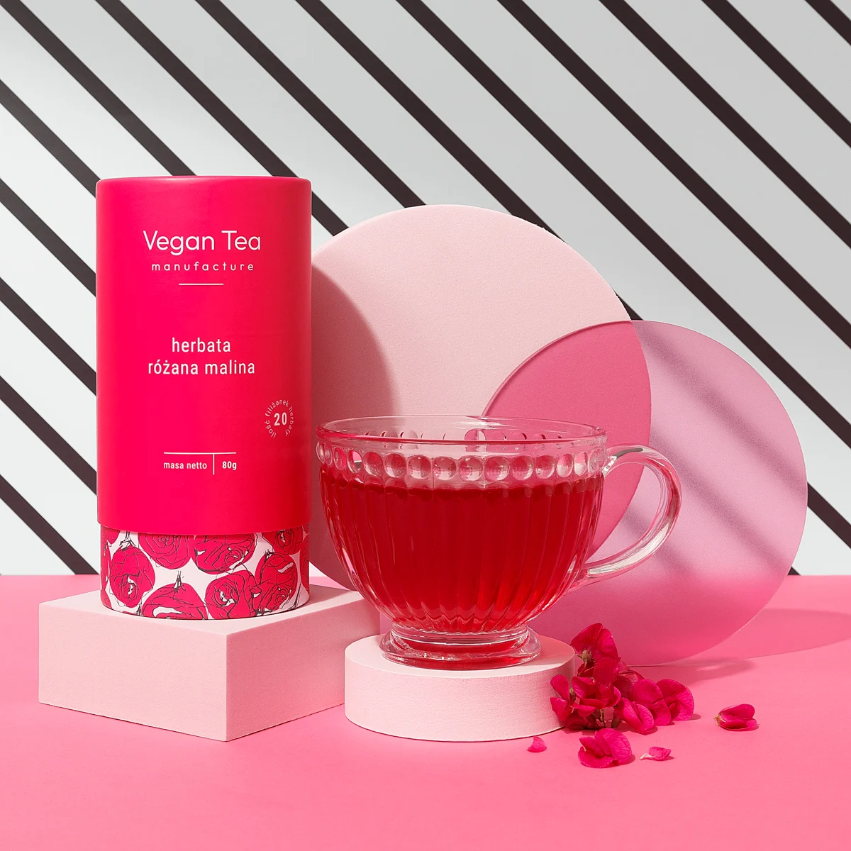 herbata różana malina z vegan tea
