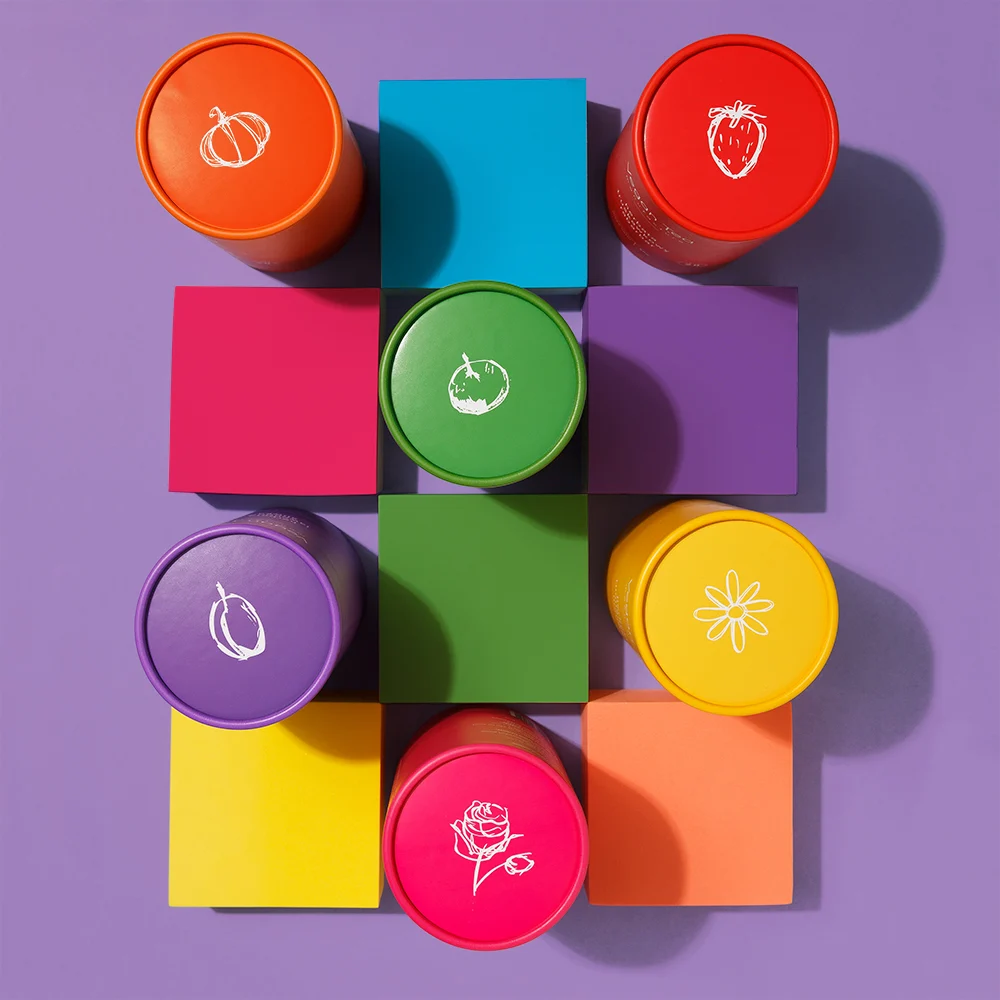 herbaty w kolorowych tubach vegan tea