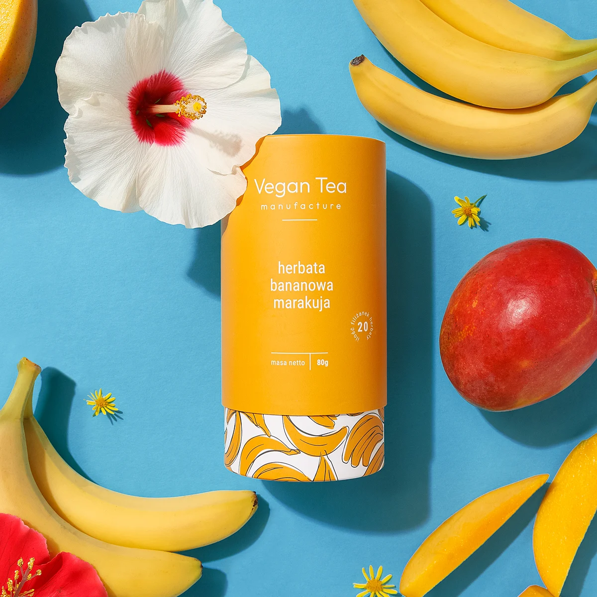 herbata bananowa marakuja vegan tea