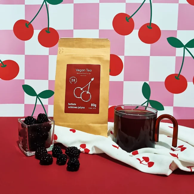 herbata wiśniowa vegan tea